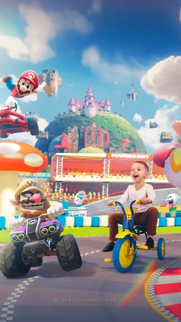 Publicidad_FotoManipulacion_Retoque_MattePainting_Surrealismo_Mariokart_marioBros