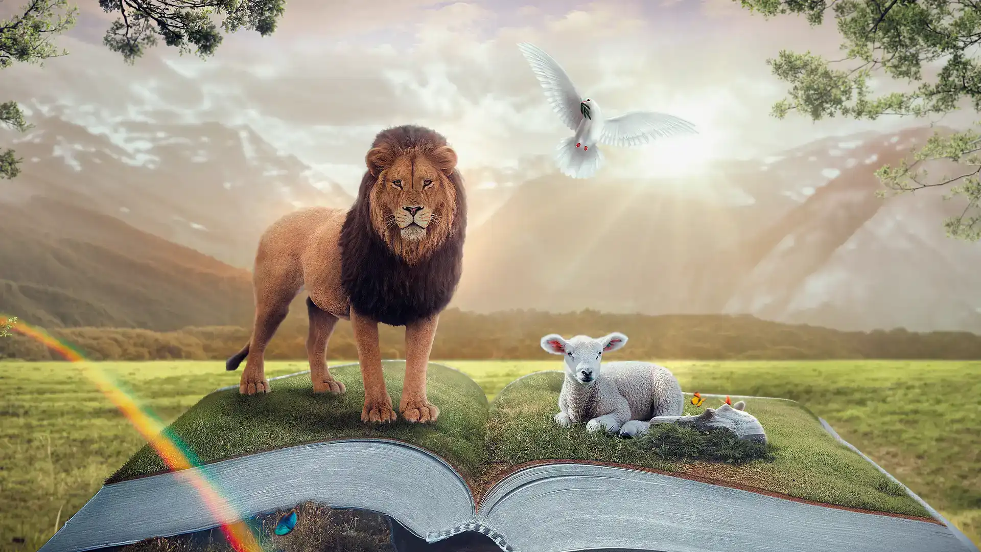 Publicidad-diseño-biblico-fotomontaje-matte-paiting-manipulacion-de-imagen-Leon-y-El-cordero-Jonathanpublicidad