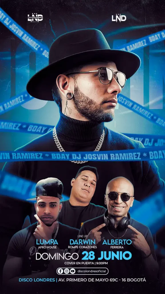 Publicidad-flyer-stories-para-eventos-bday-Josvin-Ramirez-Disco-Londres-bogotá
