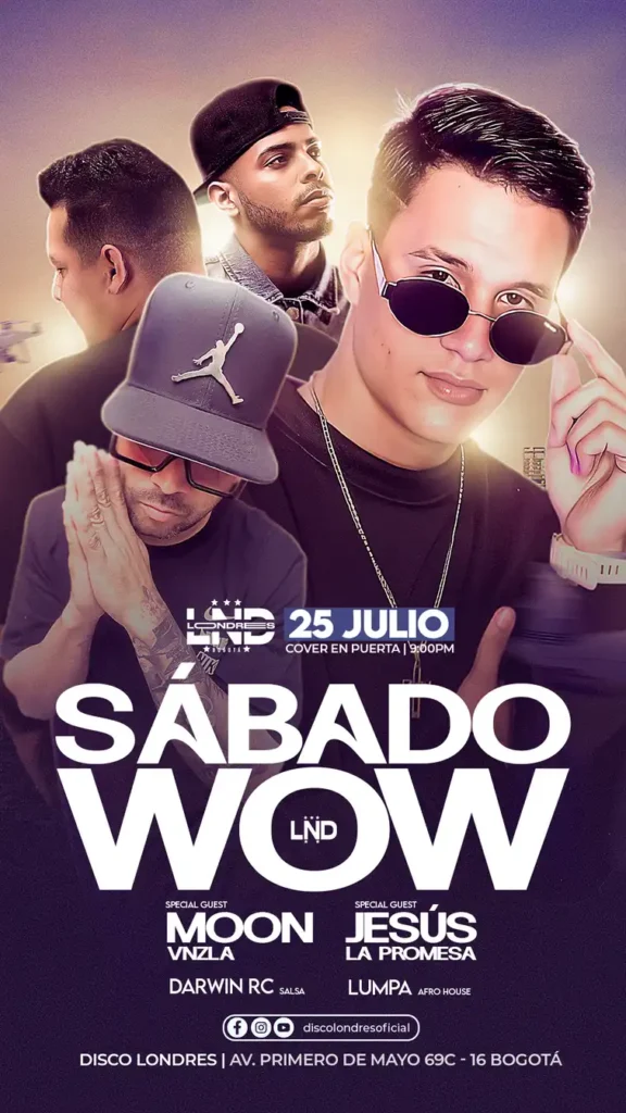 Publicidad-flyer-stories-para-eventos-sabado-wow-disco-londres-bogota